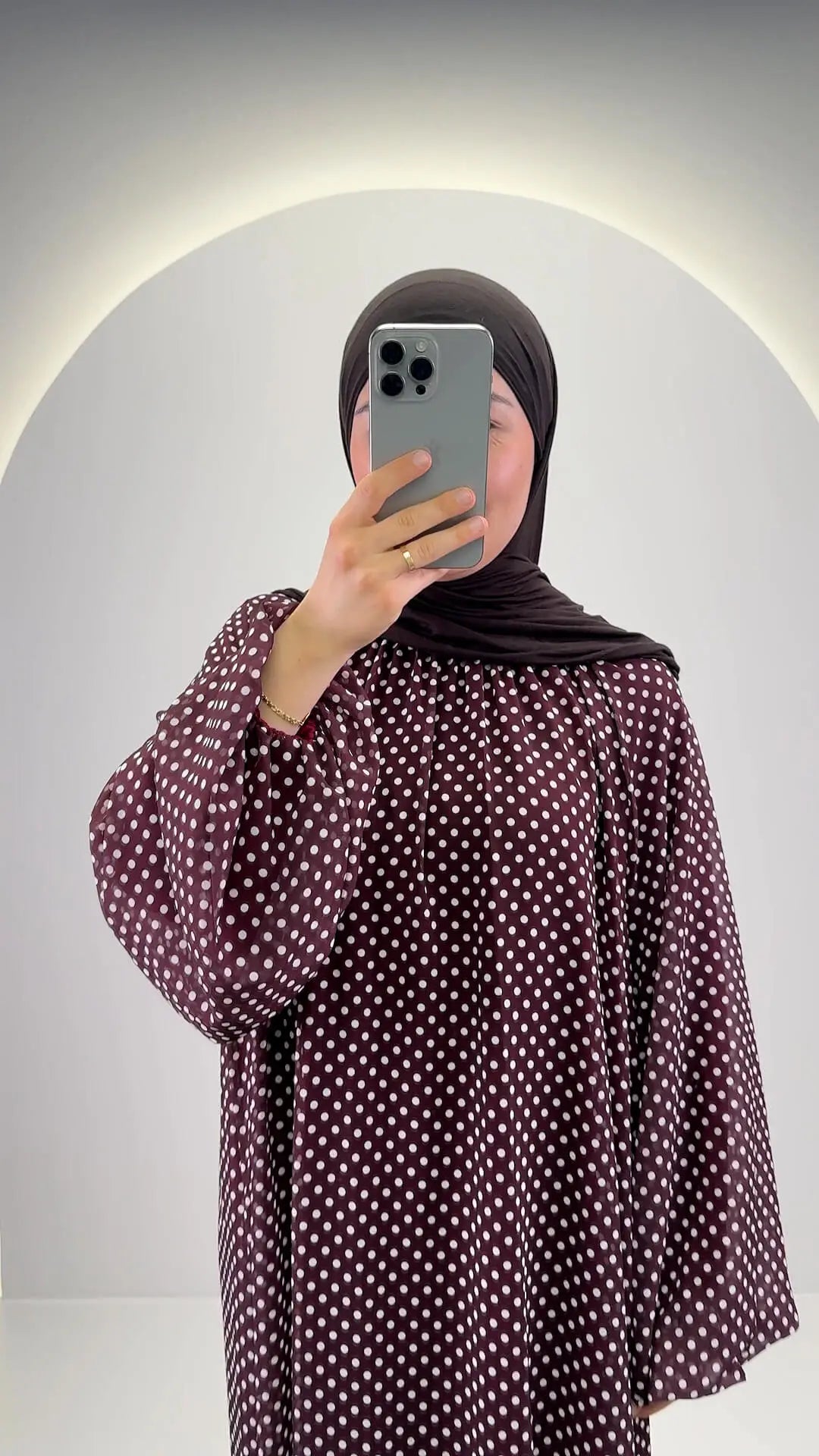 Bonti Kleid Weinrot