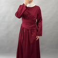 Jenny Kleid Weinrot