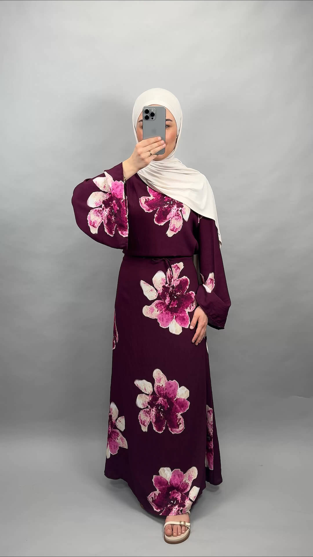 Fino Kleid Weinrot