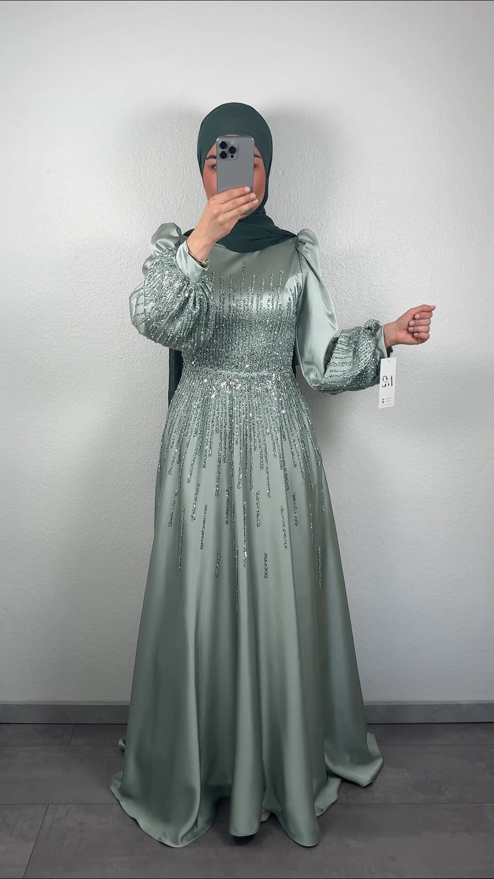 Yüsray Abendkleid Mint